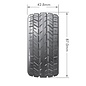 Louise RC LOULT3188SB  ST-Rocket 1/16 Stadium Truck Tires, Soft, Mounted on Black Spoke Rim, Front/Rear (2)