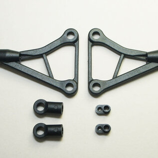 Mugen Seiki MUGA2148-Hb Upper Arms Front or Rear (2pcs) + Parts: MTC3/MTC2R/MTC2/2FWD