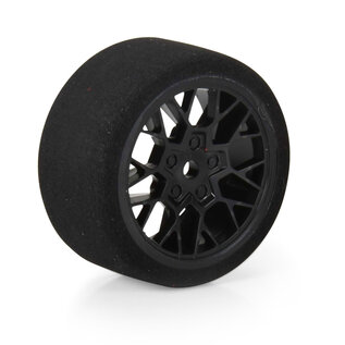 Proline Racing PRO1031610 Fifty6 Foam Tire Mounted on Circuit Black Wheel 8mm Hex (4)