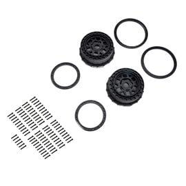 Proline Racing PRO287803  Wheel and Beadlock Set, Black (2): 5IVE-T 3.0