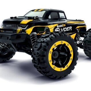 Blackzon BZN540116  Slyder MT 1/16 4WD Electric Monster Truck, Yellow, RTR
