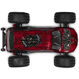 Arrma ARA3530T2  Red / Black 1/10 GORGON 223S 2WD RTR Brushless Monster Truck