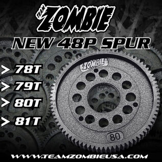 Team Zombie S-TZ-48P80T Team Zombie Low Friction Hardened Spur Gear 48P 80T