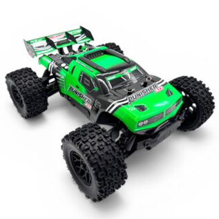 Team Corally COR00231-G  Punisher XD 4WD 2S Small Scale, RTR Monster Truck, Green