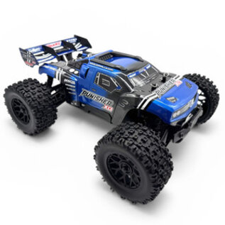 Team Corally COR00231-B  Punisher XD 4WD 2S Small Scale, RTR Monster Truck, Blue