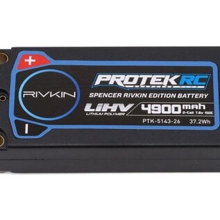 Protek RC PTK514326 Spencer Rivkin 2S 150C Low IR SG3 HV ULCG Shorty LiPo Battery (7.6V/4900mAh) w/5mm Connectors