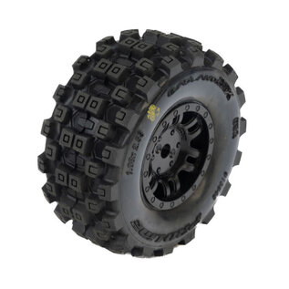 Proline Racing PRO1034010  1/16 Badlands MX Front/Rear Tires MTD 12mm Black Split Six (4): MOJAVE GROM