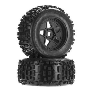Arrma ARAC8795  1/8 dBoots Backflip Monster Truck 6S Front/Rear 3.8 Pre-Mounted Tires, 17mm Hex (2)