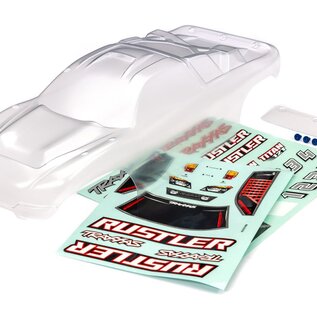 Traxxas TRA3753  Rustler 2WD Clear Clipless Body