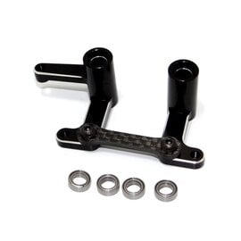 HOT RACING HRATE48G01  Aluminum/Carbon Fiber Steering Bellcranks & Draglink, for Traxxas Bandit & 2wd Slash