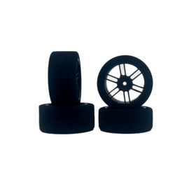 BSR BSRF3035-D  30mm Wide "35 Shore" Drag Diameter Tires On Carbon Wheels (2)