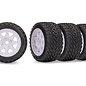Traxxas TRA10874  White Mini Rally Wheels with Rally Tires (4)