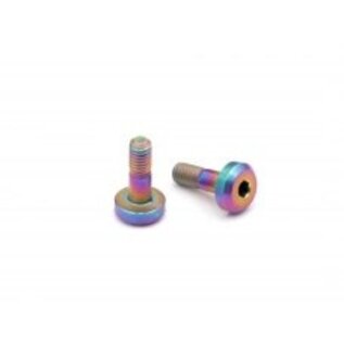 RocheRC USA ROC-550066  Roche M3x9mm Ti Motor Screw, Rainbow Color, 2 pcs