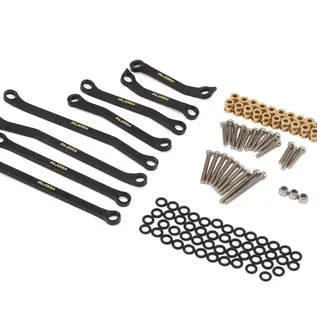 Injora INJASC18-32  Injora Redcat Ascent-18 Apex Black Brass High Clearance Link Set (Black) (36g)