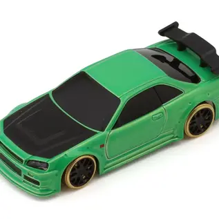 TRJ-C64-GN  C64 1/76 RTR Electric 2WD Micro RC Drift Car (Green) w/2.4GHz Radio, Gyro & Battery