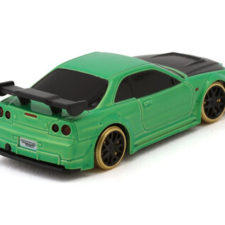 TRJ-C64-GN  C64 1/76 RTR Electric 2WD Micro RC Drift Car (Green) w/2.4GHz Radio, Gyro & Battery