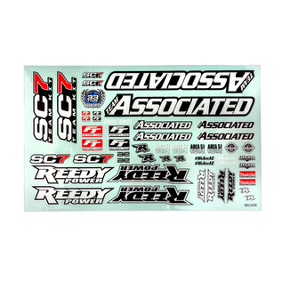 Team Associated ASC71224  RC10SC7 Decal Sheet