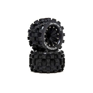 Duratrax DTXC5551 STAKKER MT 2.8 Tires Mounted F/R C2 .5 Offset Black(2) Opened Package