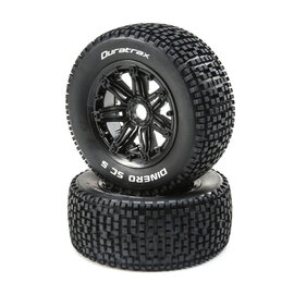 Duratrax DTXC5036  Dinero 1/5 SC Sport Mounted Black Tires 24mm (2) Opened Package