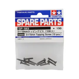 Tamiya TAM50583  3x15mm Self Tapping Button Head Screw (10)