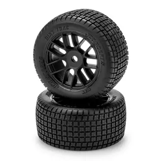 J Concepts JCO4194-3053916  NASCAR® 1/12 Dirt Trac Pre-Mounted Oval Tires (2) (G3 - Soft) w/8mm Hex