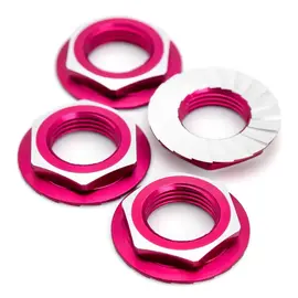 1UP Racing 1UP87014  7075 Lockdown 17mm Wheel Nuts (Hot Pink)
