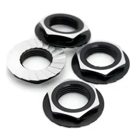 1UP Racing 1UP87010  7075 Lockdown 17mm Wheel Nuts (Black)
