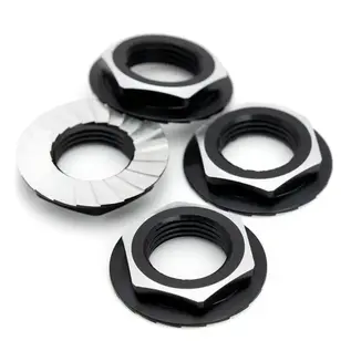 1UP Racing 1UP87010  7075 Lockdown 17mm Wheel Nuts (Black)