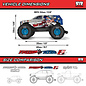 Arrma ARA3530SFFT1  FREEDOM FLYER 223S 2WD RTR Brushless Monster Truck (Battery & Charger Included), White