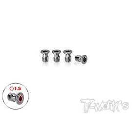 T-Works TP-800R-B  64 Titanium Damper Vertically Screw ( For Awesomatix A800R ) 4pcs