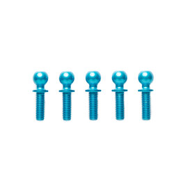 Tamiya TAM53907  5x8mm Blue Alum Hex Ball Cup Connector (5)