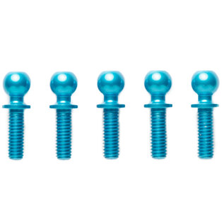 Tamiya TAM53907  5x8mm Blue Alum Hex Ball Cup Connector (5)
