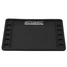 Cow RC CPP-R14016397  Screw Catcher Carbon Series Rubber Pit Mat (12"x16")