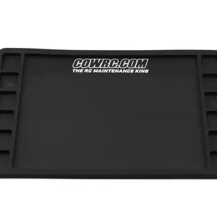 Cow RC CPP-R14016397  Screw Catcher Carbon Series Rubber Pit Mat (12"x16")