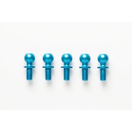 Tamiya TAM53906  Blue 5x5mm Alum Hex Head Ball Connector (5) OP-906