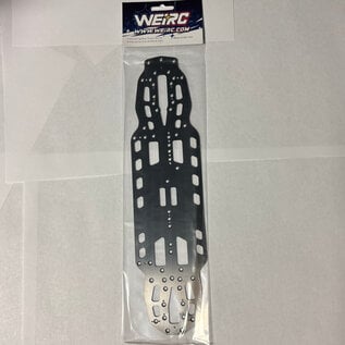 WeiRC WEI-DLCSCSET-X423  WeiRC 1.2mm Spring Steel Chassis DLC Coating w/ Screws Set for Xray X4 2022 & 2023