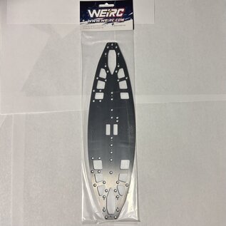 WeiRC WEI-DLCSCSET-TC8  WeiRC 1.2mm Spring Steel Chassis DLC Coating w/ Screws Set for Associated TC8