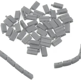 TRJ760074  Micro RC Track Mat Fence Set (Grey) (50Pcs)