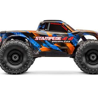 Traxxas TRA67454-4-ORNG  Stampede 4X4 BL-3S HD Orange
