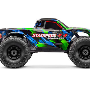 Traxxas TRA67454-4-GRN  Stampede 4X4 BL-3S HD Green