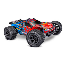 Traxxas TRA67464-4-RED  Rustler 4X4 BL-3S HD Red