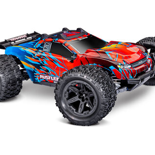 Traxxas TRA67464-4-RED  Rustler 4X4 BL-3S HD Red
