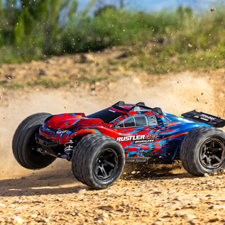 Traxxas TRA67464-4-RED  Rustler 4X4 BL-3S HD Red