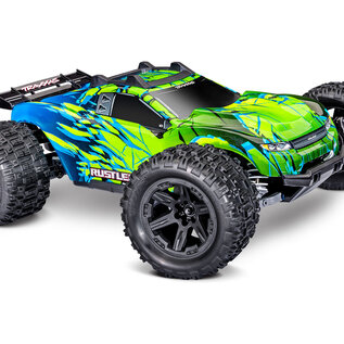 Traxxas TRA67464-4-GRN  Rustler 4X4 BL-3S HD Green