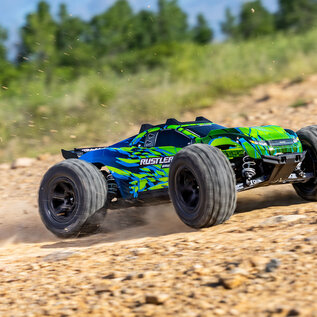 Traxxas TRA67464-4-GRN  Rustler 4X4 BL-3S HD Green