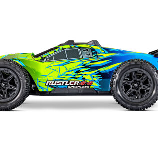 Traxxas TRA67464-4-GRN  Rustler 4X4 BL-3S HD Green