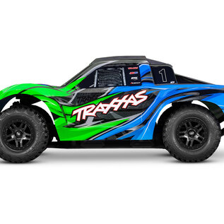 Traxxas TRA68454-4-GRN  Slash 4X4 VX3 BL Green
