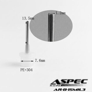 ASPEC Racing AR-B-15MIL3 ASPEC Racing 15ml Clear Plastic Needle Drop Bottle (Black, Blue, Red) (3pcs)