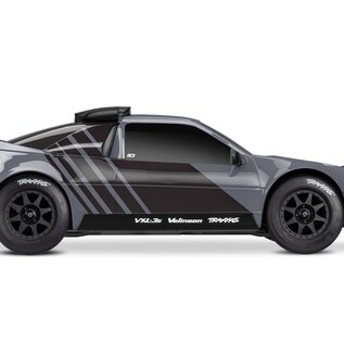 Traxxas TRA10876-BLK  Black Front Mini Rally Wheels w/ Slick Tires (Hard) (2)