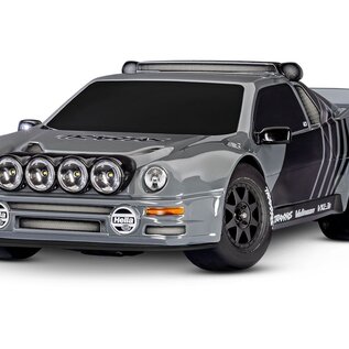 Traxxas TRA10876-BLK  Black Front Mini Rally Wheels w/ Slick Tires (Hard) (2)